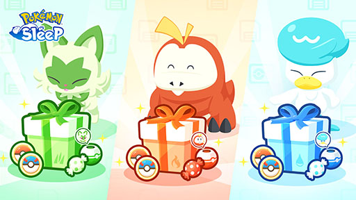 画像ギャラリー No.008のサムネイル画像 / 「Pokémon Sleep」にニャオハ，ホゲータ，クワッスが登場。7月15日にスタートする1周年記念フェスティバルの詳細が明らかに