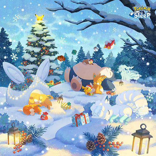 画像ギャラリー No.001のサムネイル画像 / 「Pokémon Sleep」，ホリデーイベントを12月23日より開催。ロコン(アローラのすがた)，パモ，赤い帽子を被ったイーブイなど新登場