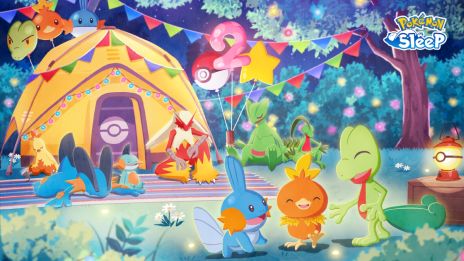 画像ギャラリー No.003のサムネイル画像 / 「Pokémon Sleep」，キモリやアチャモ，ミズゴロウの姿が確認できる2周年記念映像を公開。初のリアルイベントも開催決定