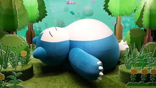 画像ギャラリー No.004のサムネイル画像 / 全長約3mの巨大カビゴンが出現。渋谷駅周辺を巡る「Pokémon Sleep 2nd Anniversary 渋谷でみっけ！ポケモンねがおリサーチ」開催中