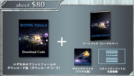 画像ギャラリー No.006のサムネイル画像 / 「R-TYPE FINAL2」クラウドファンディングのリワードが公開。さまざまな特典が用意された14コースが用意