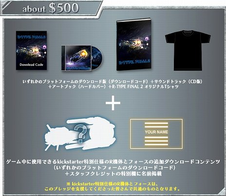 画像ギャラリー No.007のサムネイル画像 / 「R-TYPE FINAL2」クラウドファンディングのリワードが公開。さまざまな特典が用意された14コースが用意