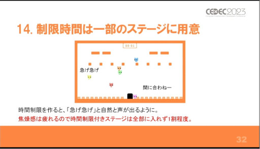 画像ギャラリー No.020のサムネイル画像 / ［CEDEC 2023］盛り上がるとは，声が出ていること。講演「協力ゲーム『PICO PARK』で"声"を生み出すために実践したこと」をレポート