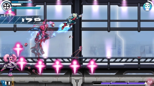 画像ギャラリー No.005のサムネイル画像 / 「白き鋼鉄のX THE OUT OF GUNVOLT」のボスキャラ「イソラ」「バクト」が公開。TGS 2019の出展情報も