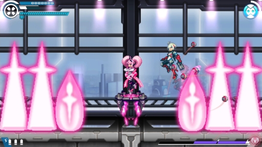 画像ギャラリー No.008のサムネイル画像 / 「白き鋼鉄のX THE OUT OF GUNVOLT」のボスキャラ「イソラ」「バクト」が公開。TGS 2019の出展情報も
