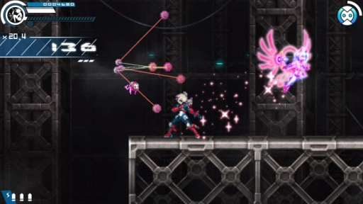 画像ギャラリー No.010のサムネイル画像 / 「白き鋼鉄のX THE OUT OF GUNVOLT」のボスキャラ「イソラ」「バクト」が公開。TGS 2019の出展情報も