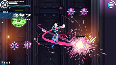 画像ギャラリー No.001のサムネイル画像 / 「白き鋼鉄のX THE OUT OF GUNVOLT」が，DMM GAMESのPCゲームフロアで配信開始