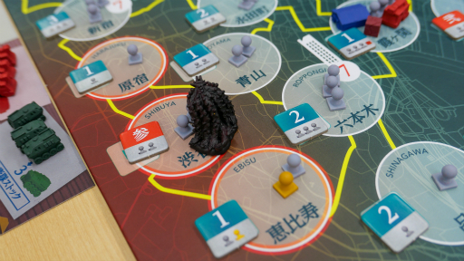 画像ギャラリー No.004のサムネイル画像 / 「Kaiju on the Earth」の第1弾「ボルカルス」プレイレポート。怪獣映画のエッセンスが詰め込まれた非対称型の対戦ゲーム