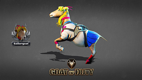 画像ギャラリー No.001のサムネイル画像 / ミリタリー系ヤギゲー,「Goat of Duty」のアーリーアクセス版が日本語に対応。記念の新コスチューム「セーラー・ゴート」と「ナルゴート」が追加