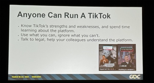 画像ギャラリー No.004のサムネイル画像 / ［GDC 2024］「バルダーズ・ゲート3」のプロモーションでTikTokを運用。わずか1年あまりで27万フォロワーを獲得した秘訣とは