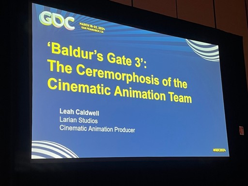 画像ギャラリー No.001のサムネイル画像 / ［GDC 2024］4人でスタートした「Baldur's Gate 3」のシネマチック・アニメーション制作。大事なのは，チームの人間的な側面を見失わないこと