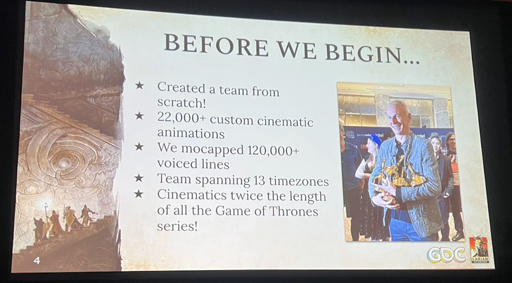画像ギャラリー No.009のサムネイル画像 / ［GDC 2024］4人でスタートした「Baldur's Gate 3」のシネマチック・アニメーション制作。大事なのは，チームの人間的な側面を見失わないこと