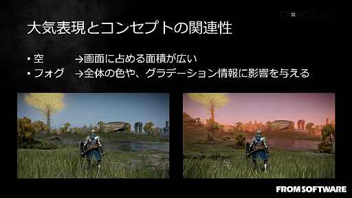 画像ギャラリー No.001のサムネイル画像 / ［CEDEC 2022］「ELDEN RING」の絵画的な空と雲の表現を可能にした技術と，活用事例を紹介したセッションレポート