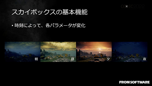 画像ギャラリー No.013のサムネイル画像 / ［CEDEC 2022］「ELDEN RING」の絵画的な空と雲の表現を可能にした技術と，活用事例を紹介したセッションレポート