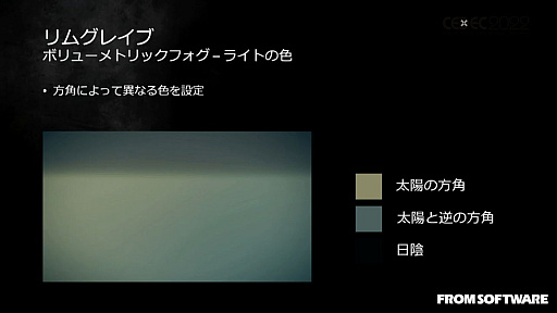 画像ギャラリー No.045のサムネイル画像 / ［CEDEC 2022］「ELDEN RING」の絵画的な空と雲の表現を可能にした技術と，活用事例を紹介したセッションレポート