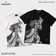 画像ギャラリー No.001のサムネイル画像 / 瀧川虚至氏による描き下ろしのマレニアがデザインされた「ELDEN RING」×TORCH TORCHコラボTシャツ2種（各2色）が本日発売