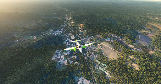 画像ギャラリー No.003のサムネイル画像 / 環境保護団体もゲームショウに。「Microsoft Flight Simulator」をベースに開発したMOD「Flying Guardians」で，Greenpeaceとともに熱帯雨林アマゾンを守る