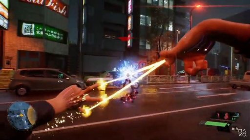 画像ギャラリー No.002のサムネイル画像 / 「Ghostwire: Tokyo」のショウケース番組でプレイシーンが公開に。印を結んで戦うバトル表現が印象的だ
