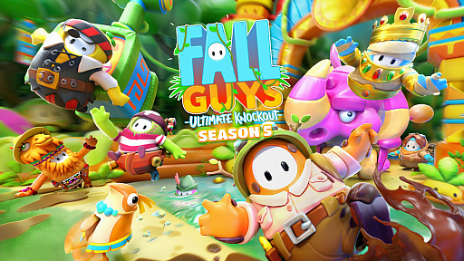 画像ギャラリー No.002のサムネイル画像 / 「Fall Guys:Ultimate Knockout」,シーズン5の画像を公開。今度の戦いはジャングルが舞台だ