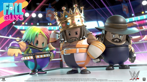画像ギャラリー No.001のサムネイル画像 / 「Fall Guys」,WWEとのコラボを7月28日から8月1日まで実施。アスカ選手,エグゼビア・ウッズ選手,アンダーテイカー選手が登場
