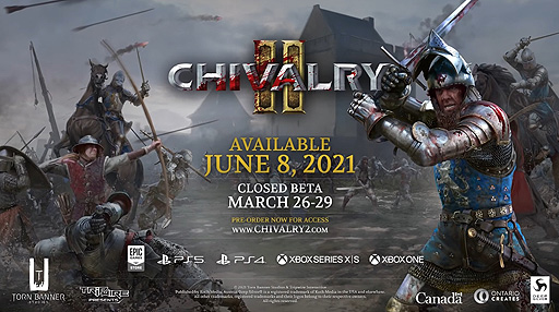 画像ギャラリー No.002のサムネイル画像 / 中世剣戟対戦アクション「Chivalry 2」は6月8日リリースと海外向けに発表。3月26日からクローズドβテストが実施へ