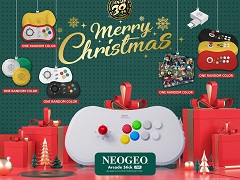 「NEOGEO Arcade Stick Pro」のクリスマス限定セットが発売決定。アクセサリーすべてに加え，NEOGEO30周年記念の特別アルバムが付属