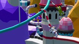画像ギャラリー No.001のサムネイル画像 / スマホ版「ヒューマン フォール フラット」お菓子に囲まれた新ステージ「キャンディランド」の配信を開始。キャンディキャッスルが登場