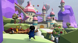 画像ギャラリー No.004のサムネイル画像 / スマホ版「ヒューマン フォール フラット」お菓子に囲まれた新ステージ「キャンディランド」の配信を開始。キャンディキャッスルが登場