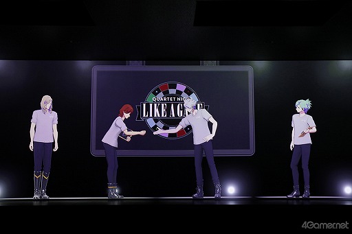 画像ギャラリー No.024のサムネイル画像 / QUARTET NIGHTはそこにいた! 「CG STAR LIVE『QUARTET NIGHT LIKE A GAME』」開催に森久保祥太郎さんもニッコリ! LOVEを感じたメディア先行体験会をレポート