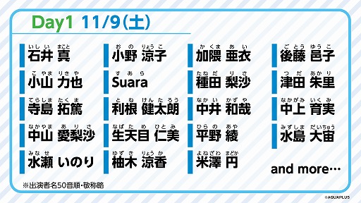 画像ギャラリー No.002のサムネイル画像 / 「大アクアプラス祭 -30th Anniversary-」のキービジュアルと出演キャストの一部を公開。チケット最速先行抽選の受付を開始