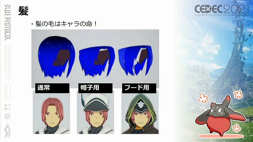 画像ギャラリー No.019のサムネイル画像 / ［CEDEC 2021］「BLUE PROTOCOL」におけるキャラ制作のノウハウ。アニメ手法を取り入れたプレイヤーキャラを手軽に作るためのこだわりとは