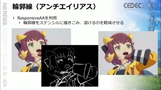 画像ギャラリー No.017のサムネイル画像 / ［CEDEC 2021］「BLUE PROTOCOL」のテクニカルディレクターが語る，UE4のアニメ表現。エンジン改造で実現したこだわりの実装とは