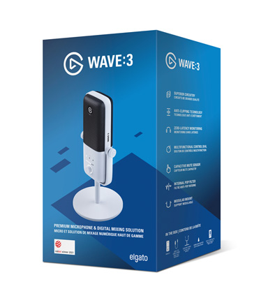 画像ギャラリー No.004のサムネイル画像 / Elgato製USBマイク「Wave:3」に白色モデルが登場