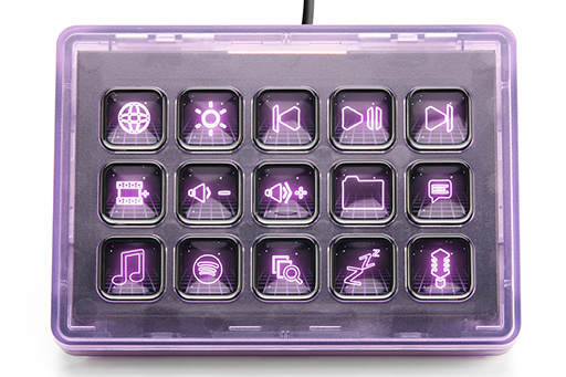 画像ギャラリー No.003のサムネイル画像 / 配信者に人気のキーパッド「Elgato Stream Deck MK.2」にトランスルーセントな新色「アトミックパープル」登場