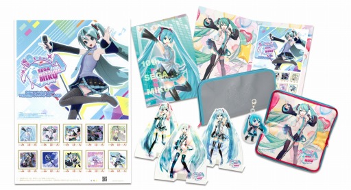 画像ギャラリー No.004のサムネイル画像 / 「初音ミク Project DIVA10周年記念フレーム切手セット」販売記念,ミクダヨーさんが東京中央郵便局の1日局長に就任