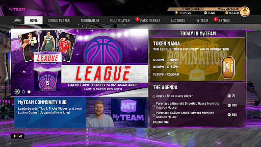 画像ギャラリー No.001のサムネイル画像 / 「NBA 2K20」,より多くの賞品が獲得できるようになった「MyTEAMモード」の最新情報と紹介トレイラーが公開