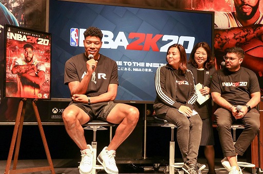 画像ギャラリー No.012のサムネイル画像 / 「NBA 2K20」の日本オフィシャルアンバサダー発表会をレポート。八村 塁選手が「僕そのもの」と称賛した3Dモデルの映像もお披露目に