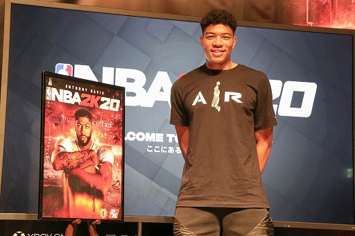 画像ギャラリー No.013のサムネイル画像 / 「NBA 2K20」の日本オフィシャルアンバサダー発表会をレポート。八村 塁選手が「僕そのもの」と称賛した3Dモデルの映像もお披露目に