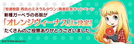 画像ギャラリー No.004のサムネイル画像 / 「牧場物語 再会のミネラルタウン」,新たな結婚候補4人の情報が公開。新種ガーベラの名前が決定