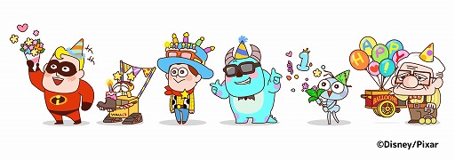 画像ギャラリー No.003のサムネイル画像 / 「LINE：ピクサー タワー 〜おかいものパズル〜」，1周年を記念して描き下ろし限定LINEスタンプを無料配信