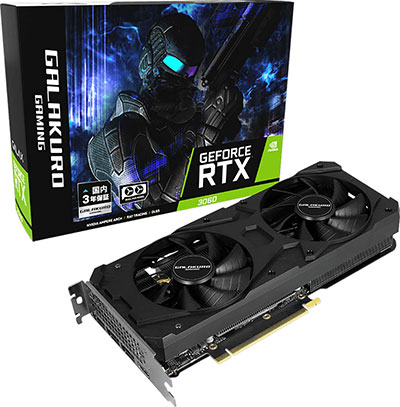 画像ギャラリー No.001のサムネイル画像 / GALAKUROとGIGABYTEからメモリ8GB版RTX 3060搭載カードが登場