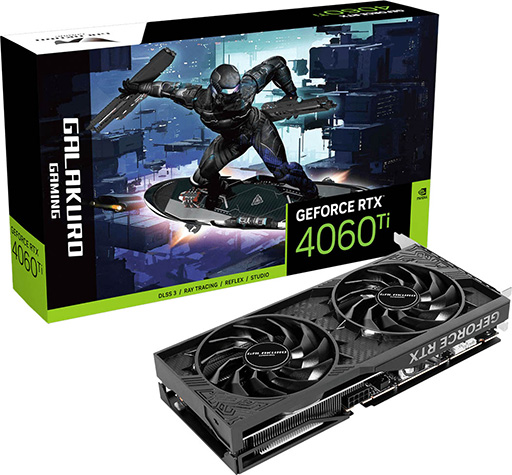 画像ギャラリー No.003のサムネイル画像 / 3年保証のGALAKURO GAMING製GeForce RTX 4070 Ti/4070/4060 Ti搭載カードが発売