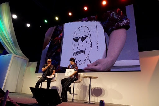 画像ギャラリー No.009のサムネイル画像 / ［TGS 2019］猫型マッチョ，爆誕。杉田智和さんとマフィア梶田さんによるフリートークが火を噴いた「ラクガキステージ Extra」をレポート