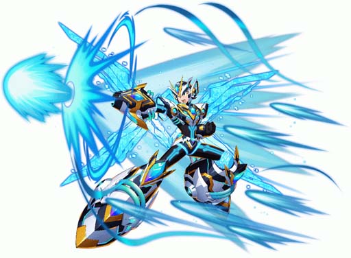 画像ギャラリー No.002のサムネイル画像 / 「ロックマンX DiVE」に「X ネクストダイヴアーマー」が登場。アクリルスタンドがセットで当たるキャンペーンも