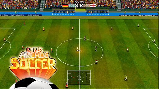 画像ギャラリー No.002のサムネイル画像 / Switch用DL専用ソフト「SUPER ARCADE SOCCER」が本日配信。シンプル操作で楽しめるサッカーゲーム