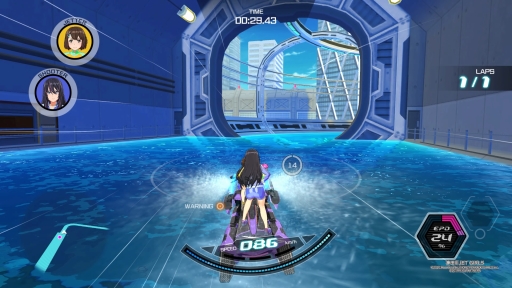 画像ギャラリー No.026のサムネイル画像 / 「神田川 JET GIRLS」を先行プレイ。本格的な水上ジェットレースと,健康的な魅力あふれる美少女たちの物語が楽しめる新作アクションレース