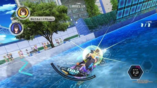 画像ギャラリー No.028のサムネイル画像 / 「神田川 JET GIRLS」を先行プレイ。本格的な水上ジェットレースと,健康的な魅力あふれる美少女たちの物語が楽しめる新作アクションレース