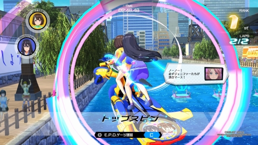 画像ギャラリー No.031のサムネイル画像 / 「神田川 JET GIRLS」を先行プレイ。本格的な水上ジェットレースと,健康的な魅力あふれる美少女たちの物語が楽しめる新作アクションレース