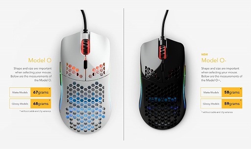 画像ギャラリー No.003のサムネイル画像 / 重さ約58gのGlorious製ゲーマー向けマウスが10月18日国内発売