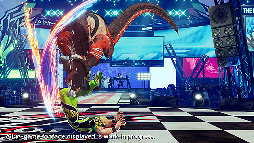画像ギャラリー No.002のサムネイル画像 / 「THE KING OF FIGHTERS XV」，謎（？）の悪役レスラー“キング・オブ・ダイナソー”のキャラトレイラーが公開